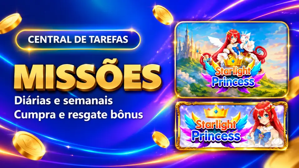 Central de Tarefas com missões e bônus